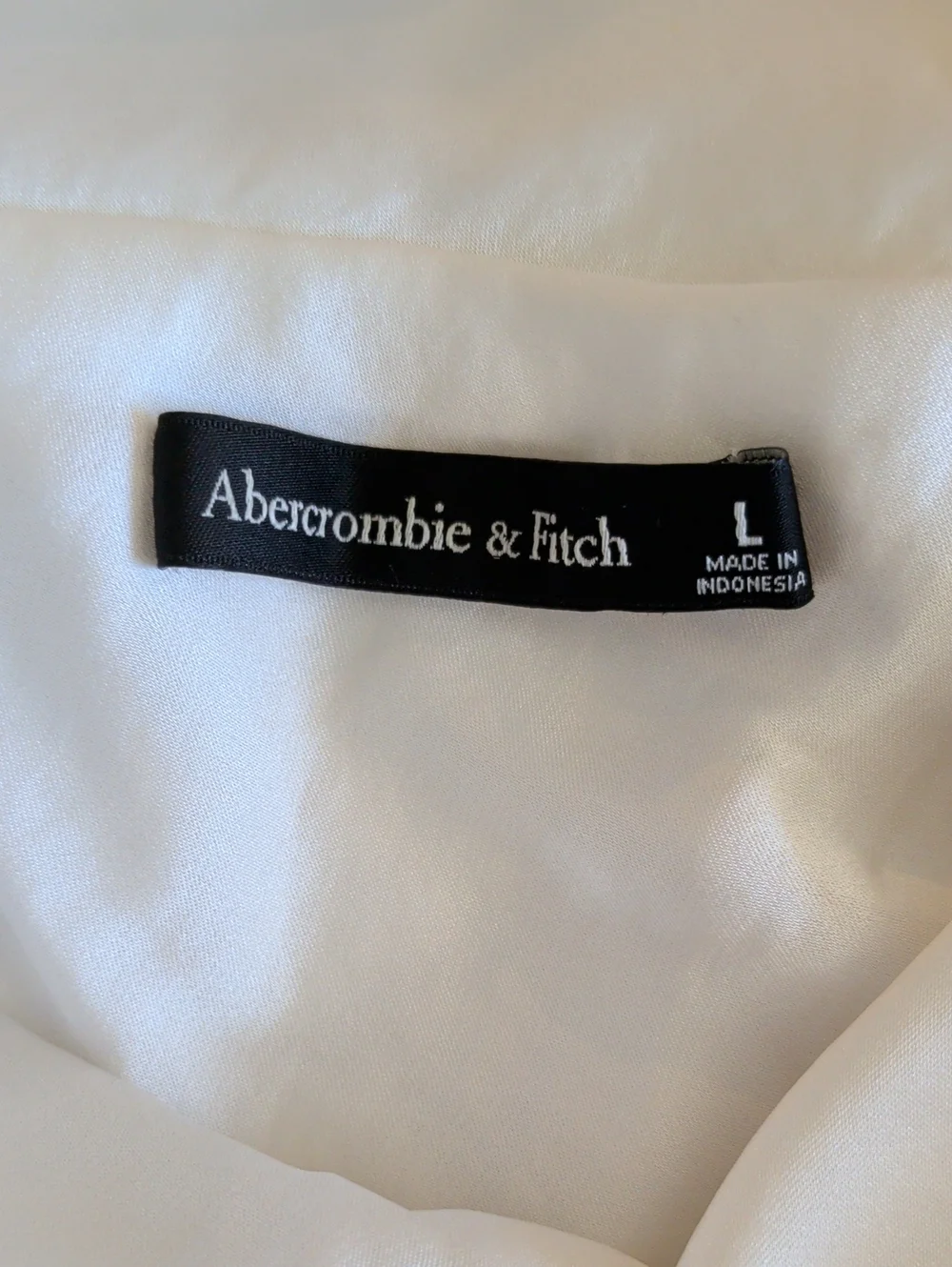 Abercrombie & Fitch Ivory Cowl Neck Maxi Dress